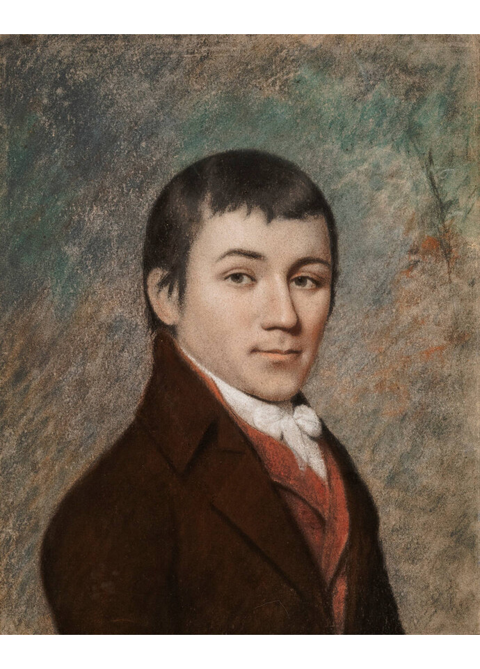 Charles Brockden Brown, pastel by James Sharples, about 1798