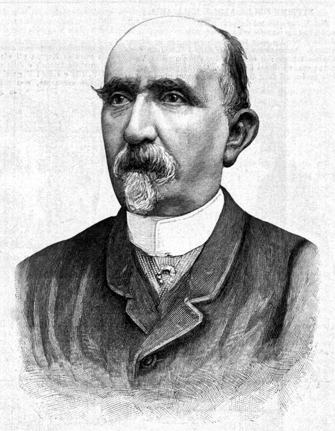 Carlo Collodi, historischer Stich nach einer Fotografie von Montabone, 1890