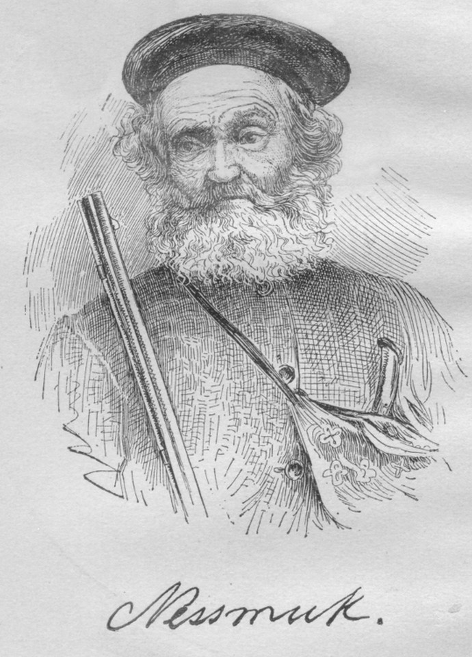 George Washington Sears, »Nessmuk«, Holzstich nach einer Fotografie, um 1887