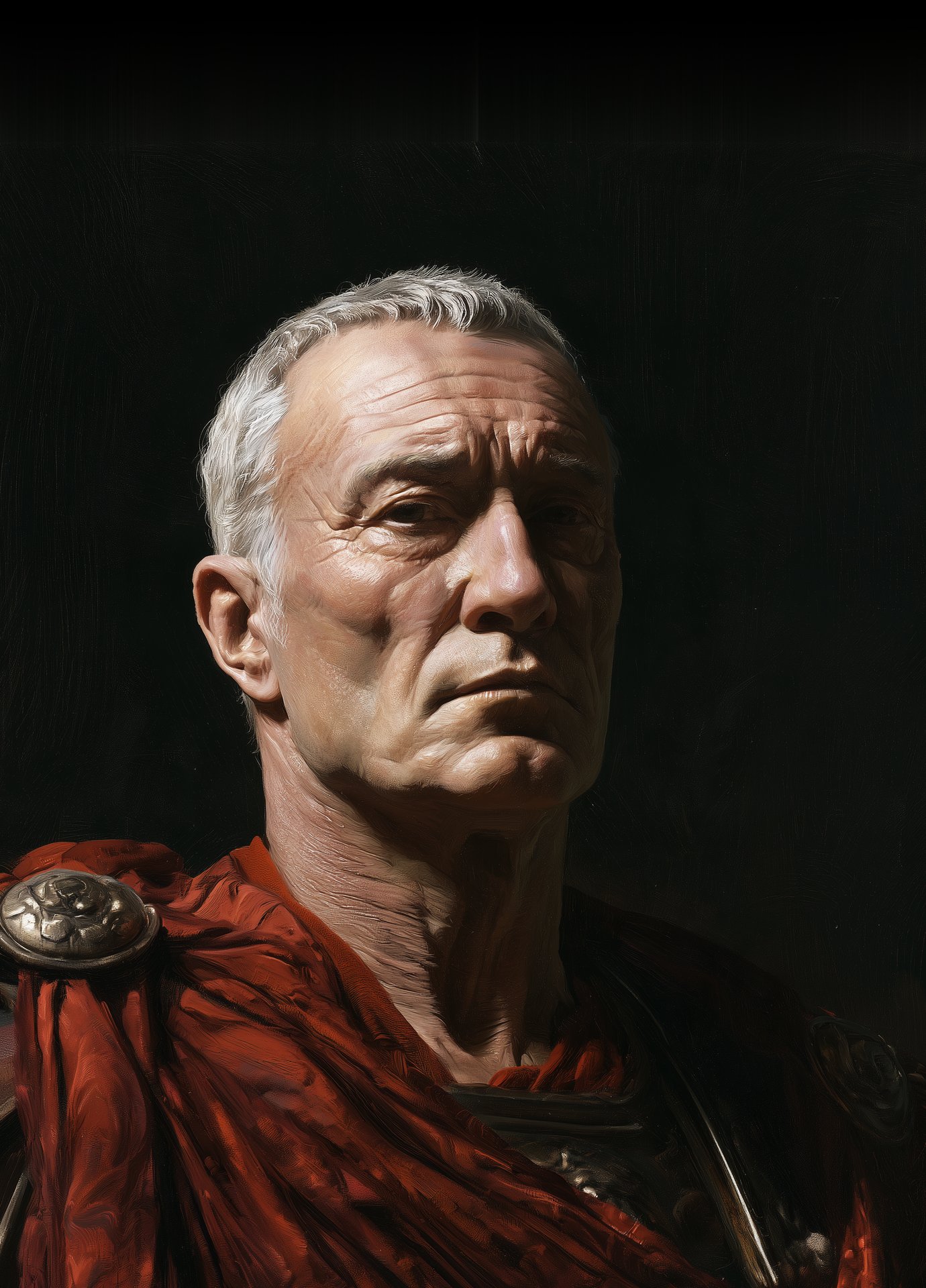 Tacitus im roten Senatorenmantel, Umschlagmotiv der Aeternus-Ausgabe der Annalen